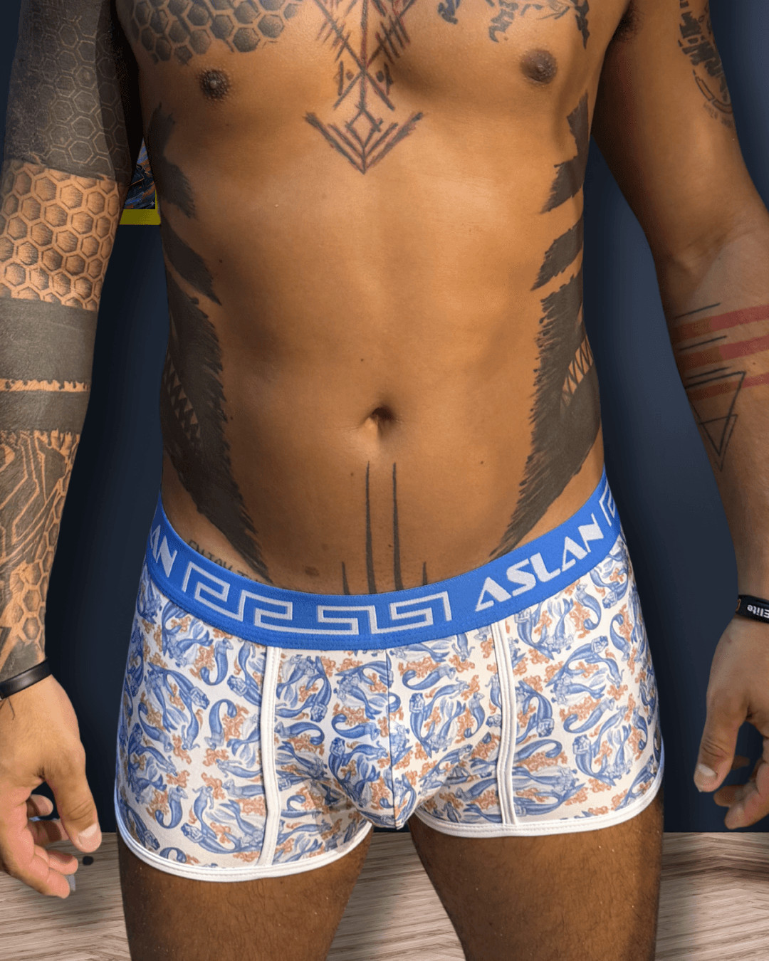 Cueca Boxer Estampada Tritões - Imagem 3