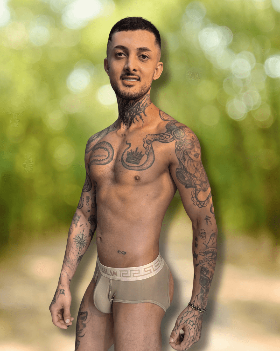 Jockstrap Bege UP Aslan - Imagem 2