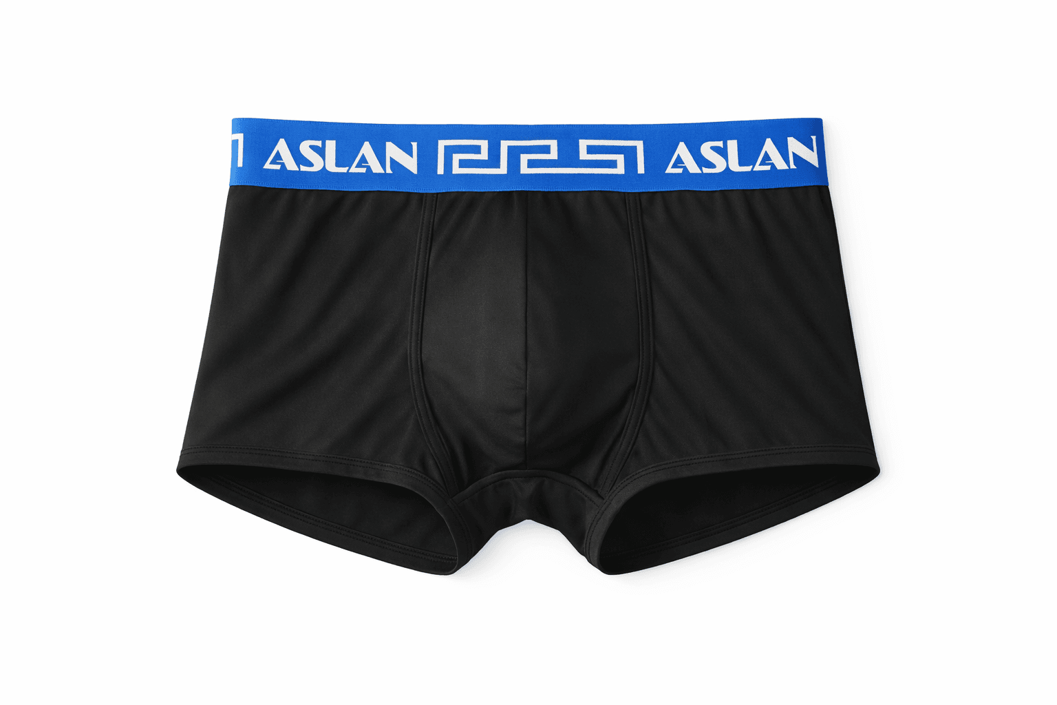 Cueca Preta Boxer line Azul