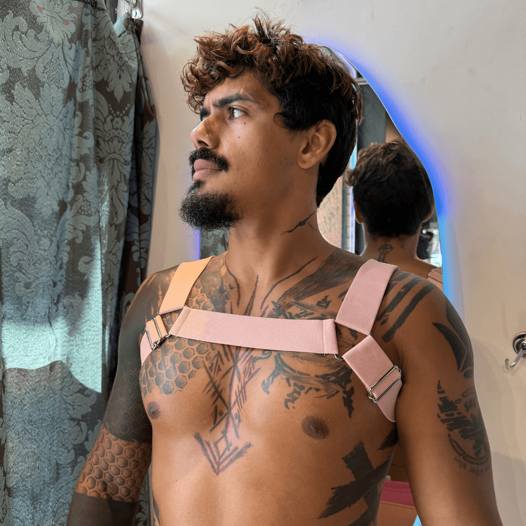 Harness Rosa Claro