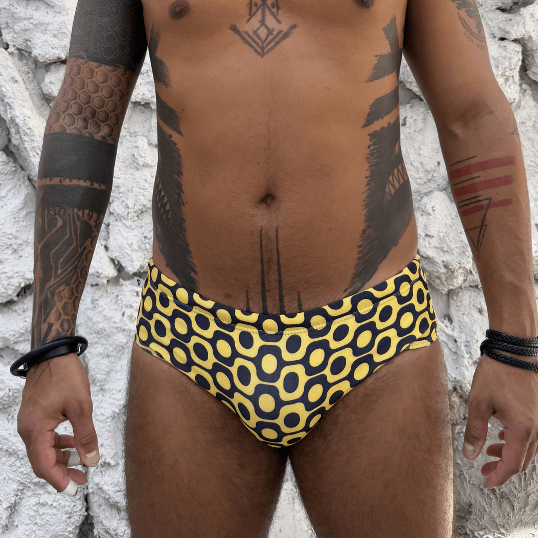 Sunga Preta e Amarelo Ipanema Rio 2026