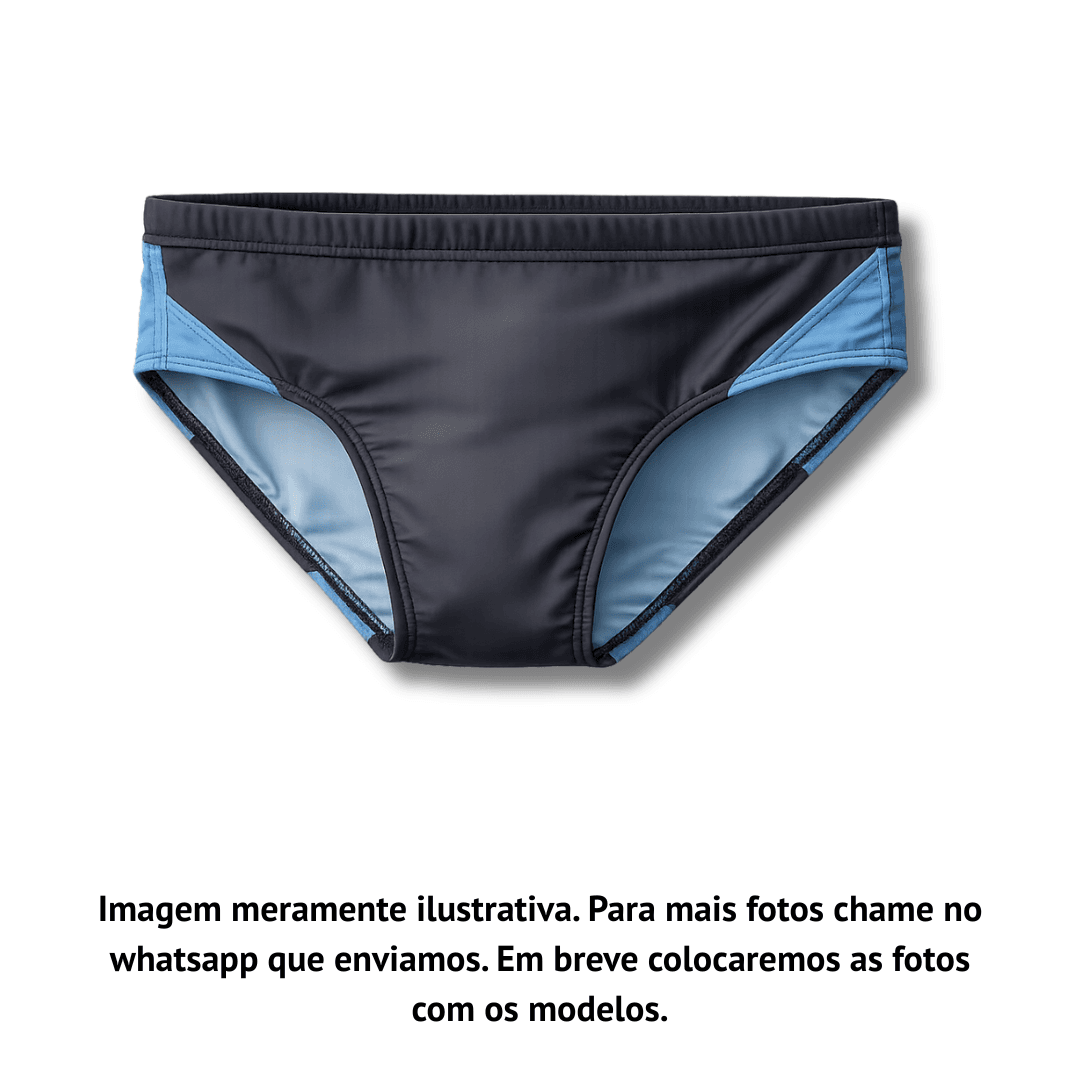 Sunga Preta e Azul Infinity