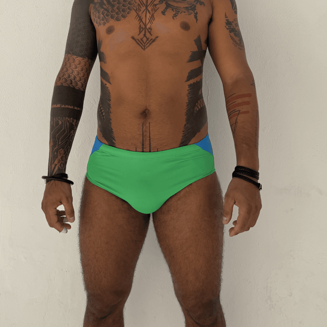 Sunga Verde e Azul Infinity