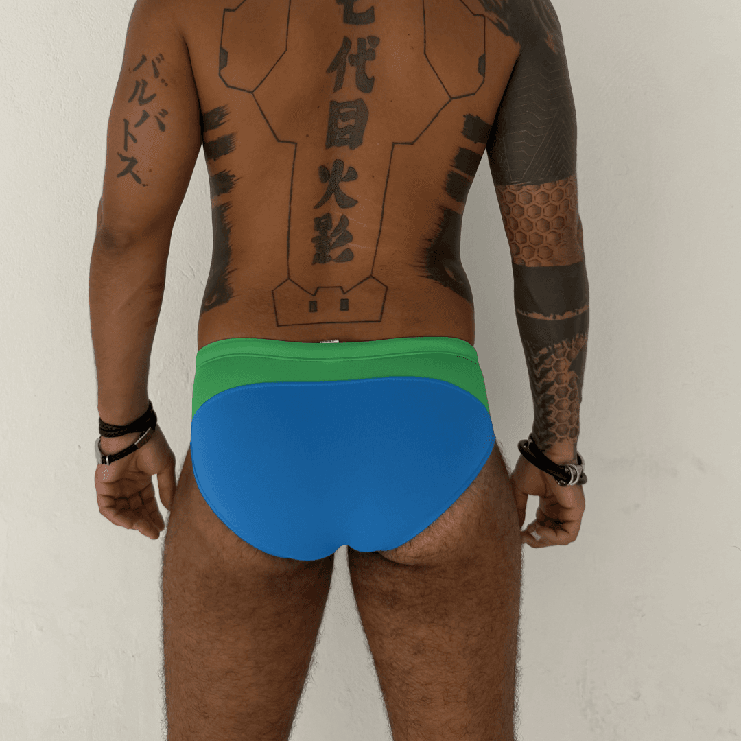 Sunga Verde e Azul Infinity - Imagem 2