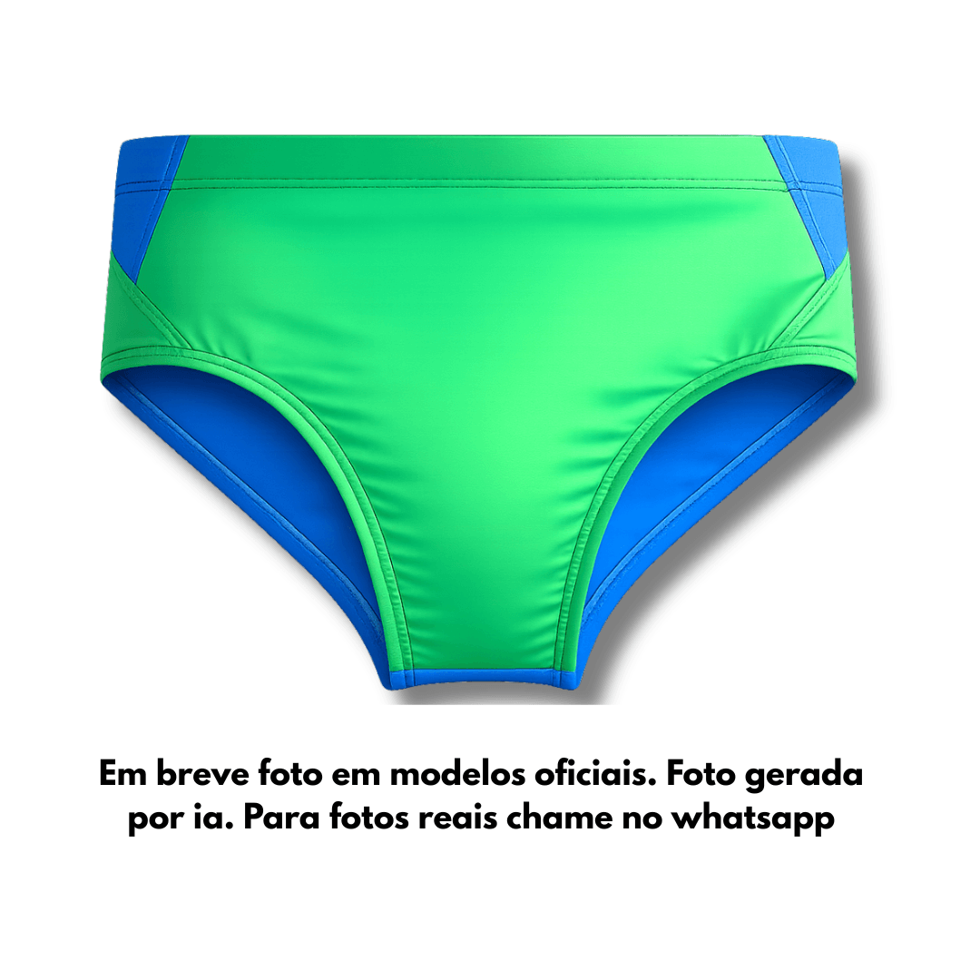 Sunga Verde e Azul Infinity