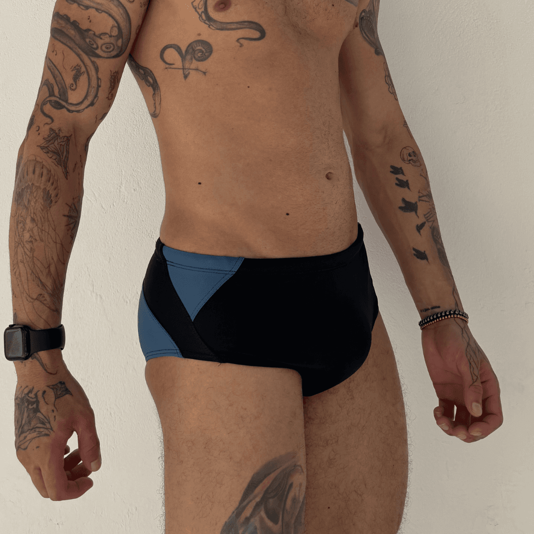 Sunga Preta e Azul Infinity - Imagem 3