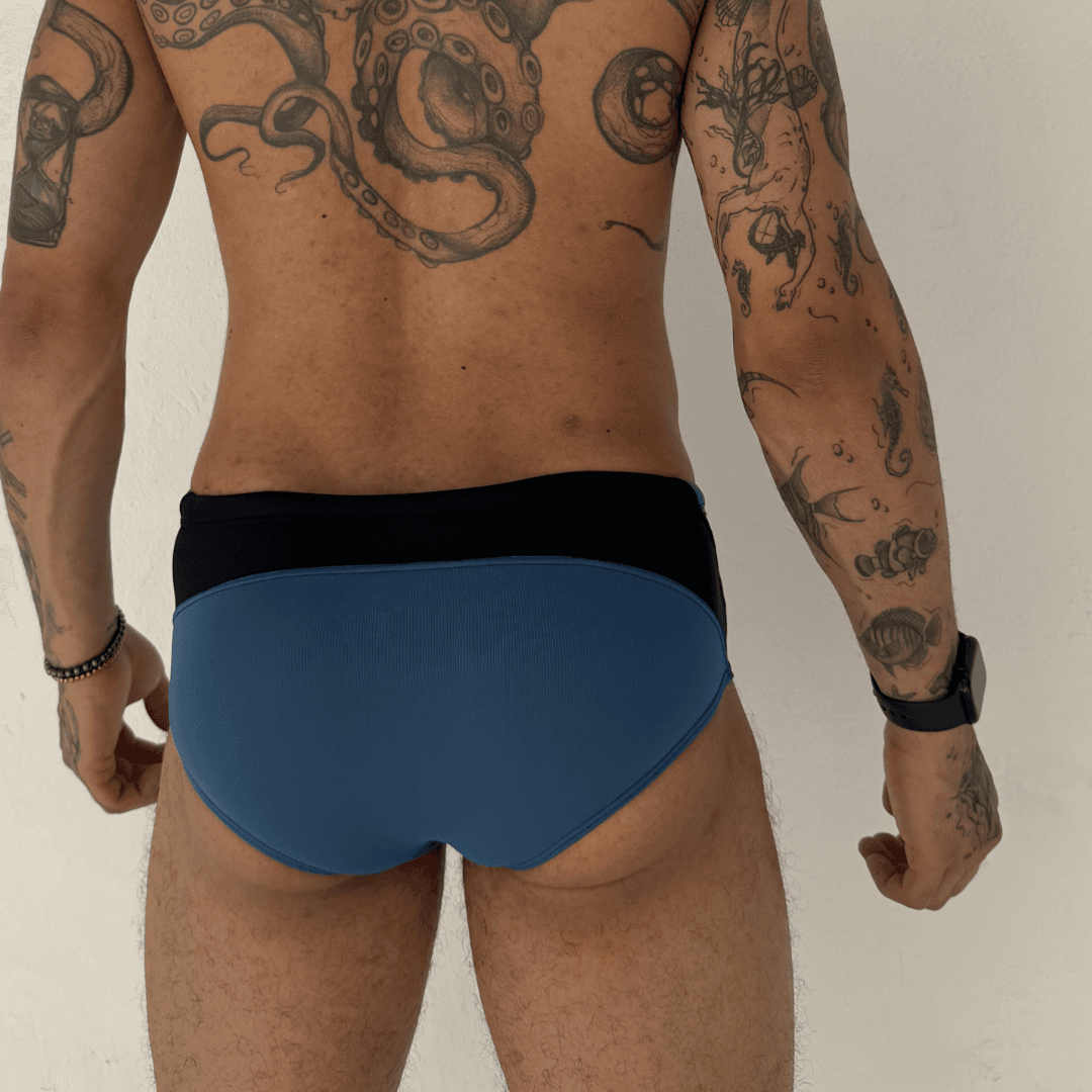 Sunga Preta e Azul Infinity