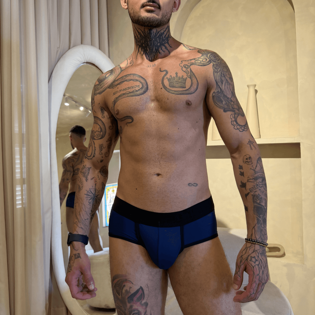 Cueca Azul Marinho line black