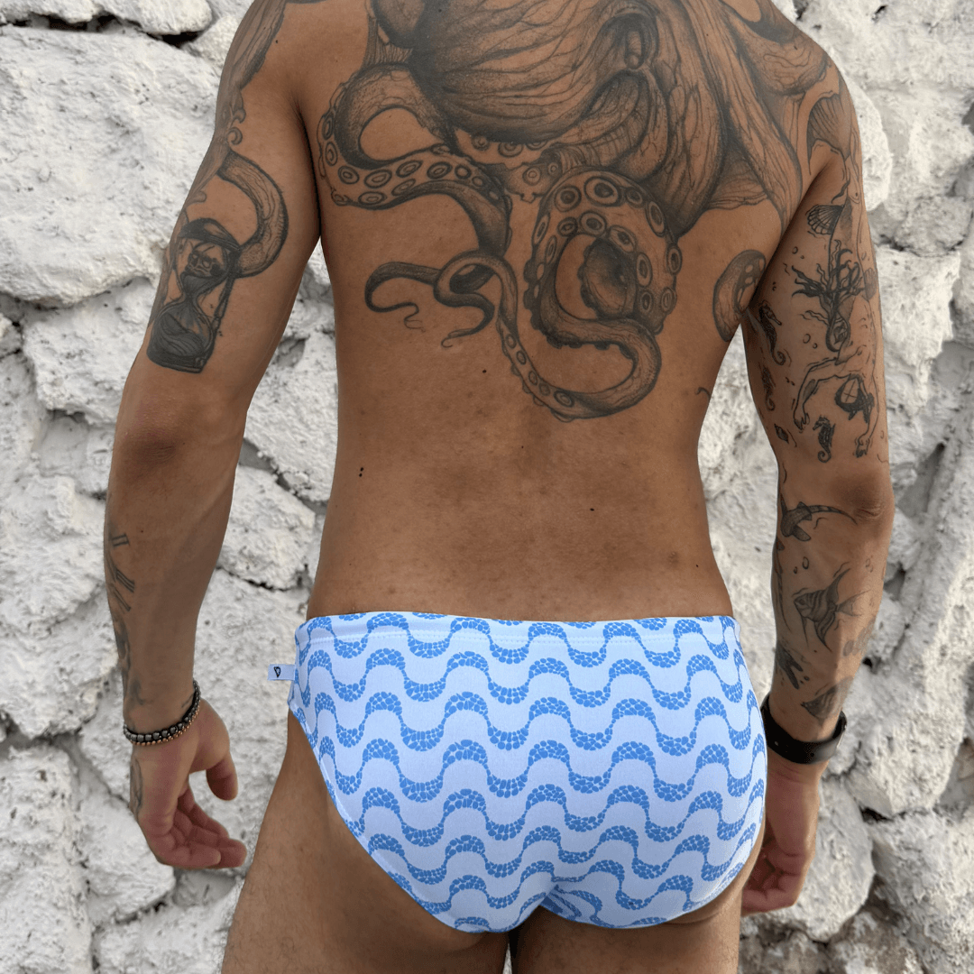 Sunga Azuis Slim em Ondas - Imagem 2
