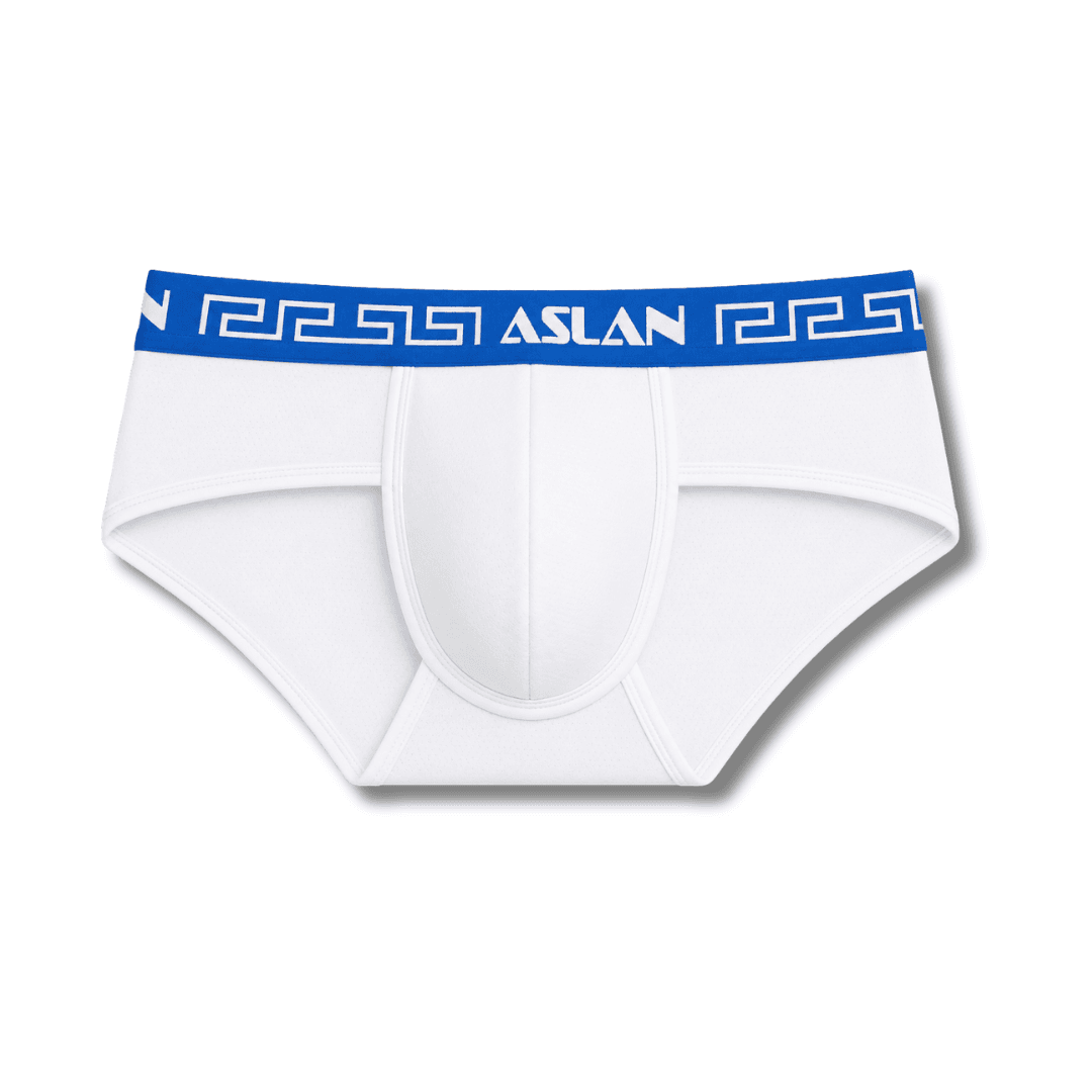 Cueca Branca Dryfit line Azul Indigo