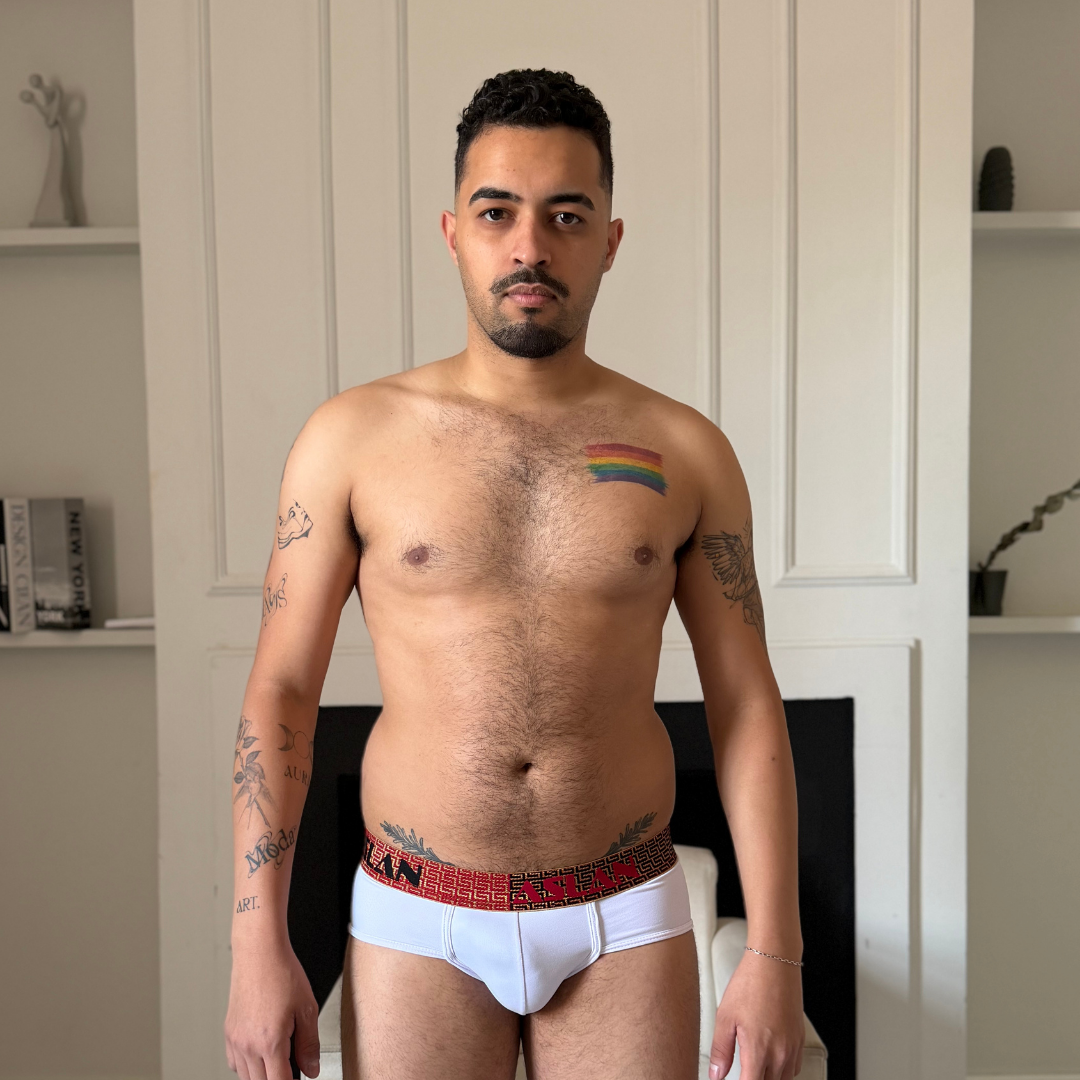 Cueca Branca Malha Fria Ades