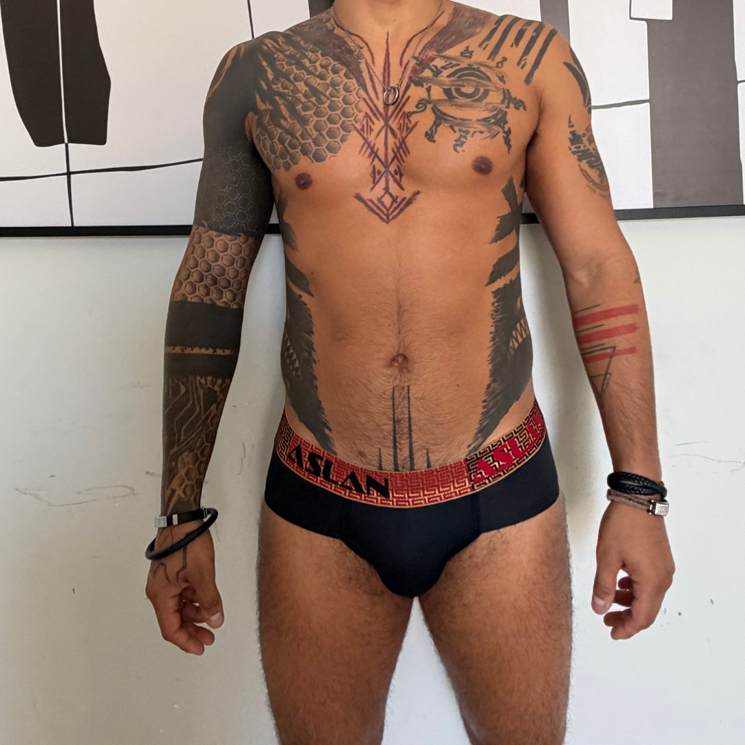 Cueca Preta Dryfit line Ades