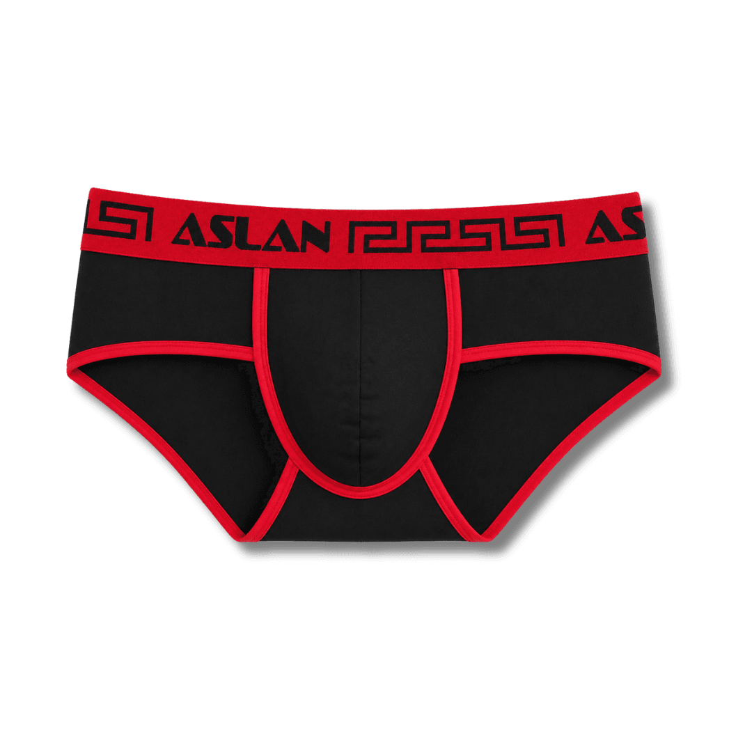 Cueca Preta Dryfit line Vermelho