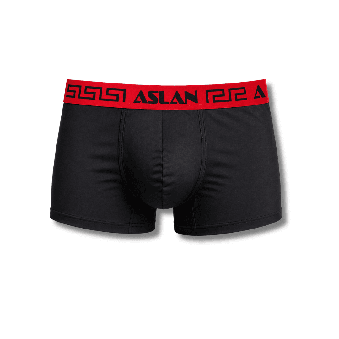 Cueca Preta Boxer line Vermelha
