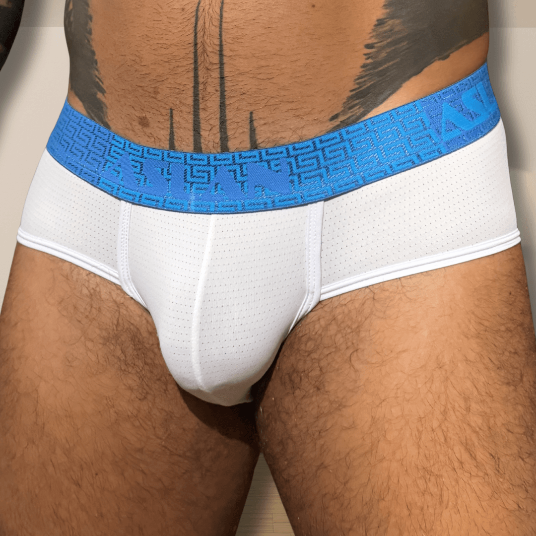Cueca Branca el Azuis Poseidon