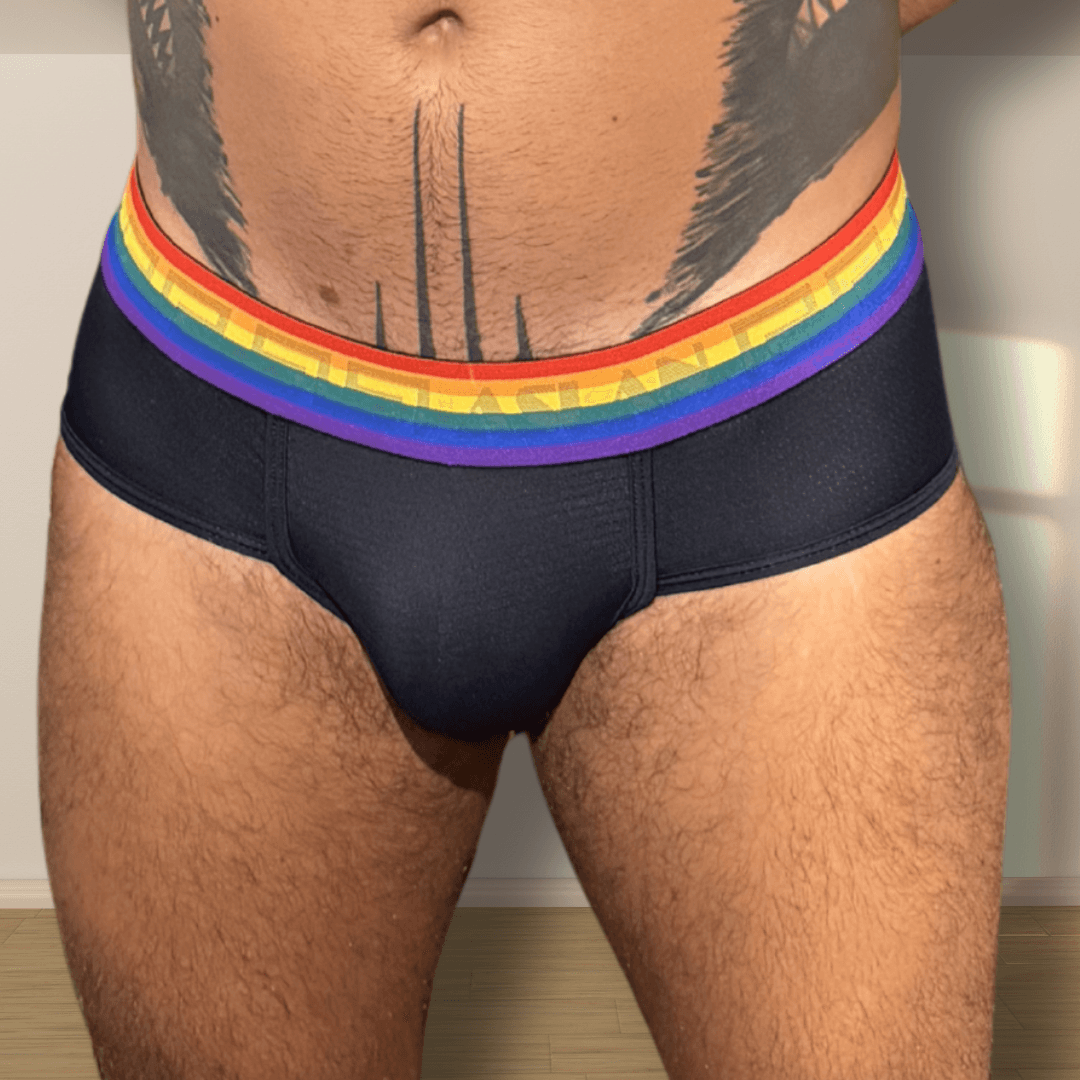 Cueca Preta Pride Aslan