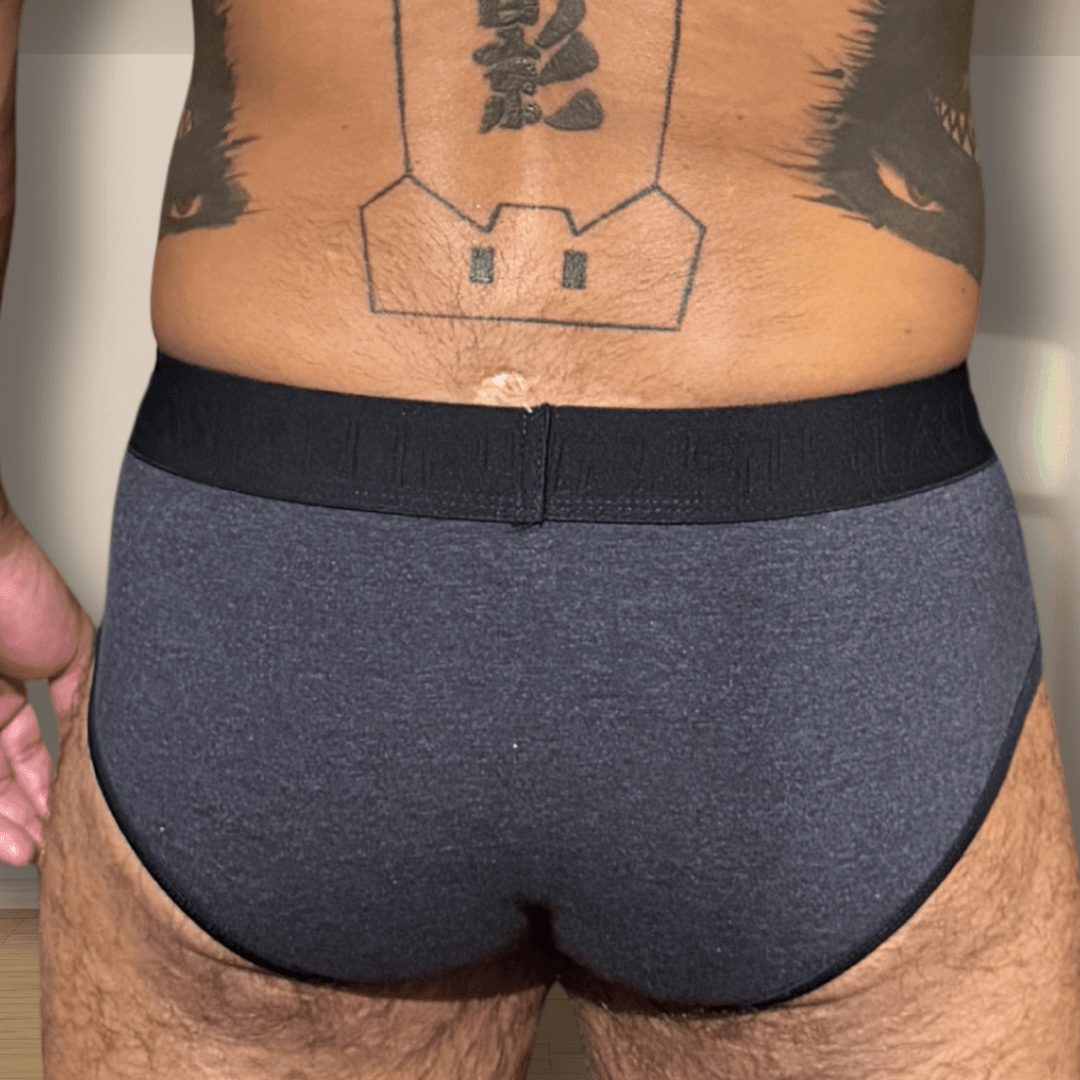 Cueca Cinza Grafite em Algodão - Imagem 2