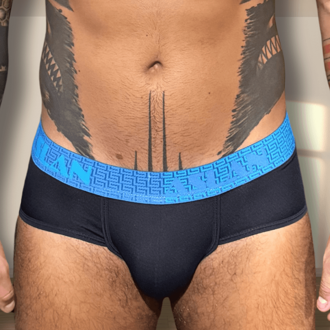 Cueca Preta el Azuis Poseidon