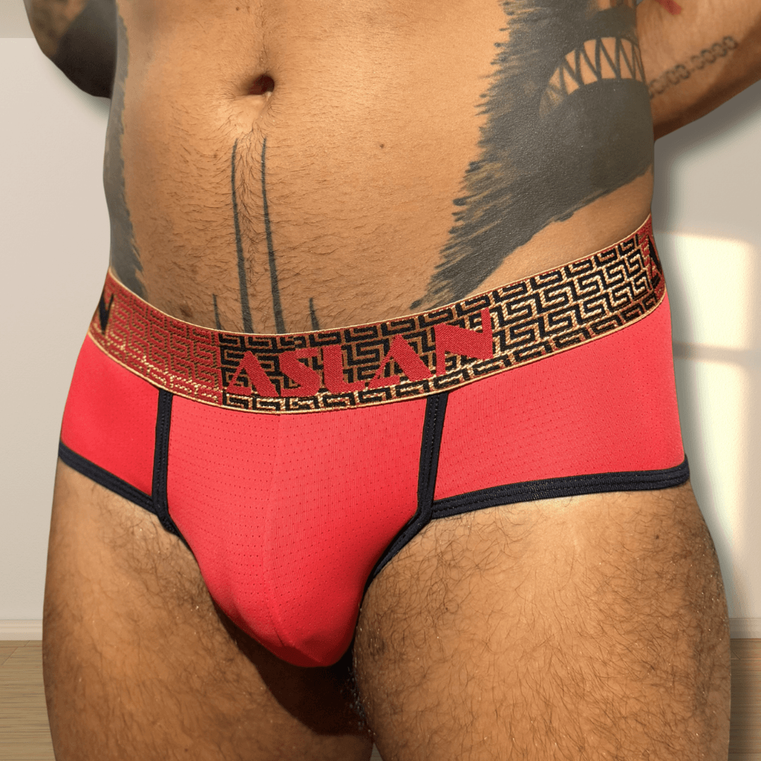 Cueca Vermelha el Vermelho Dourado Hades