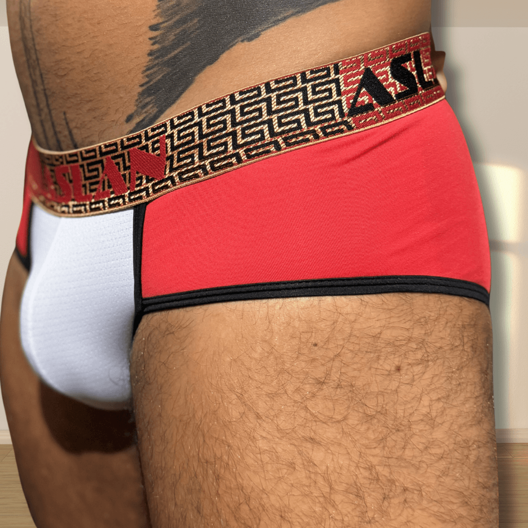 Cueca Vermelha line Preto Hades - Imagem 3