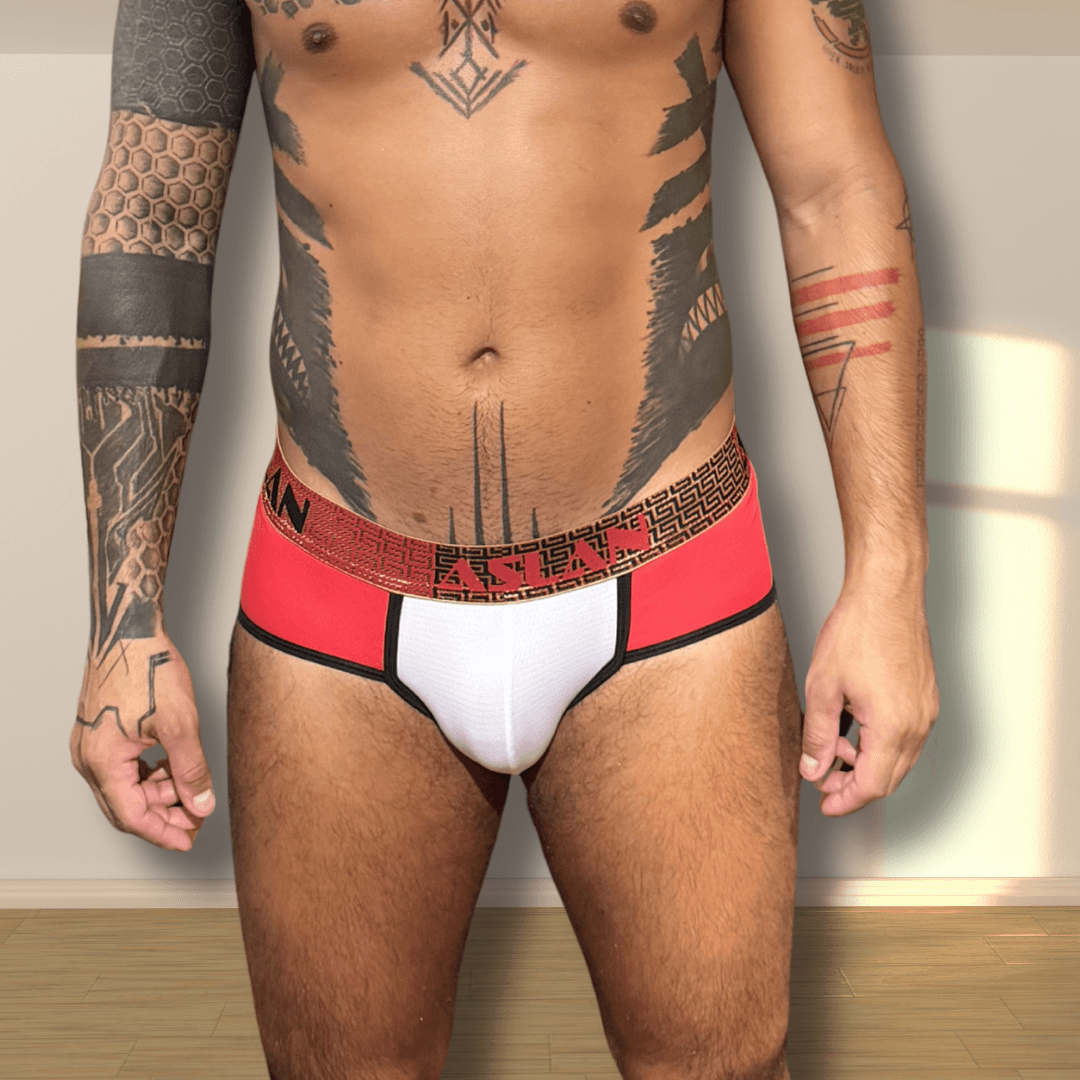 Cueca Vermelha line Preto Hades