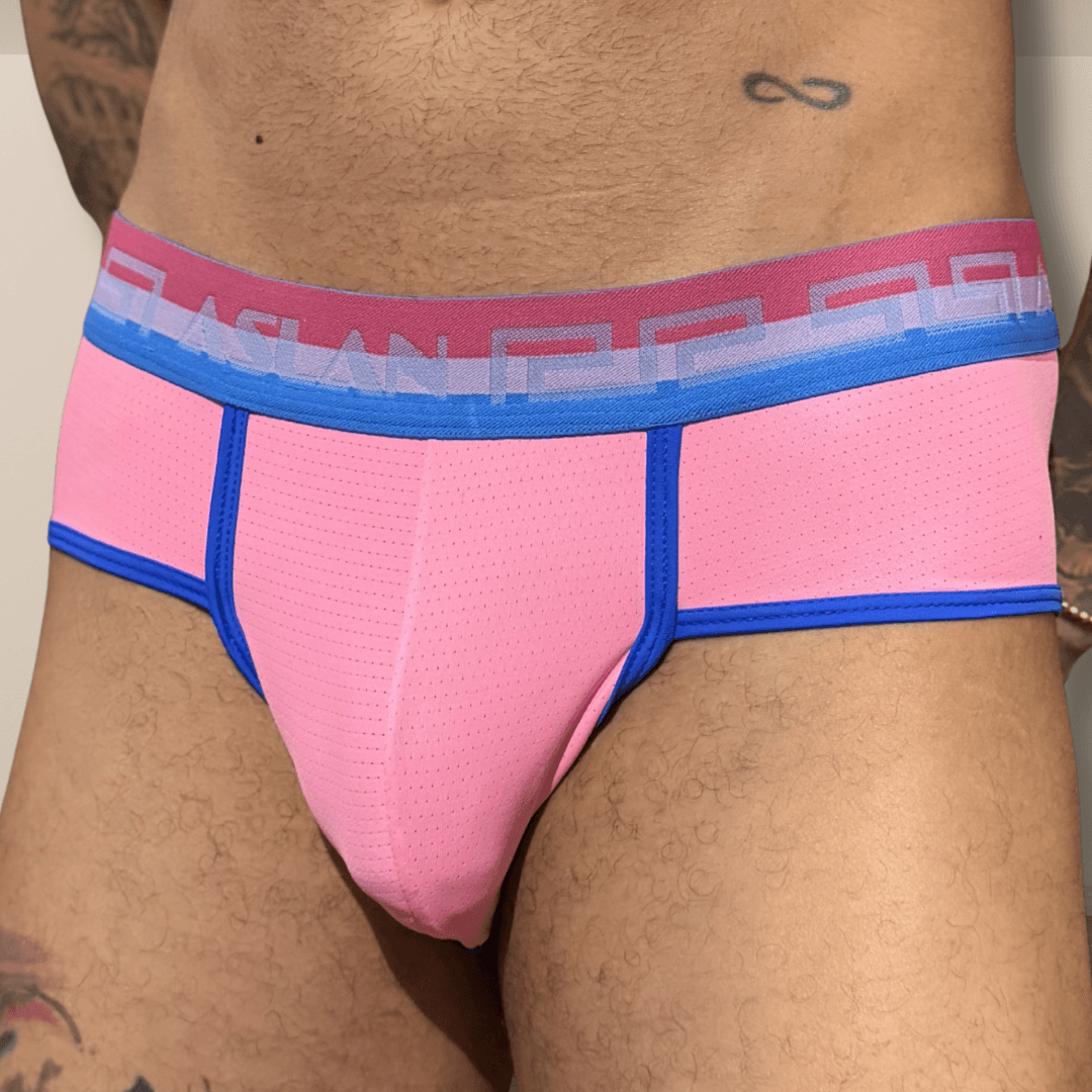 Cueca Rosa line Azul el Bi