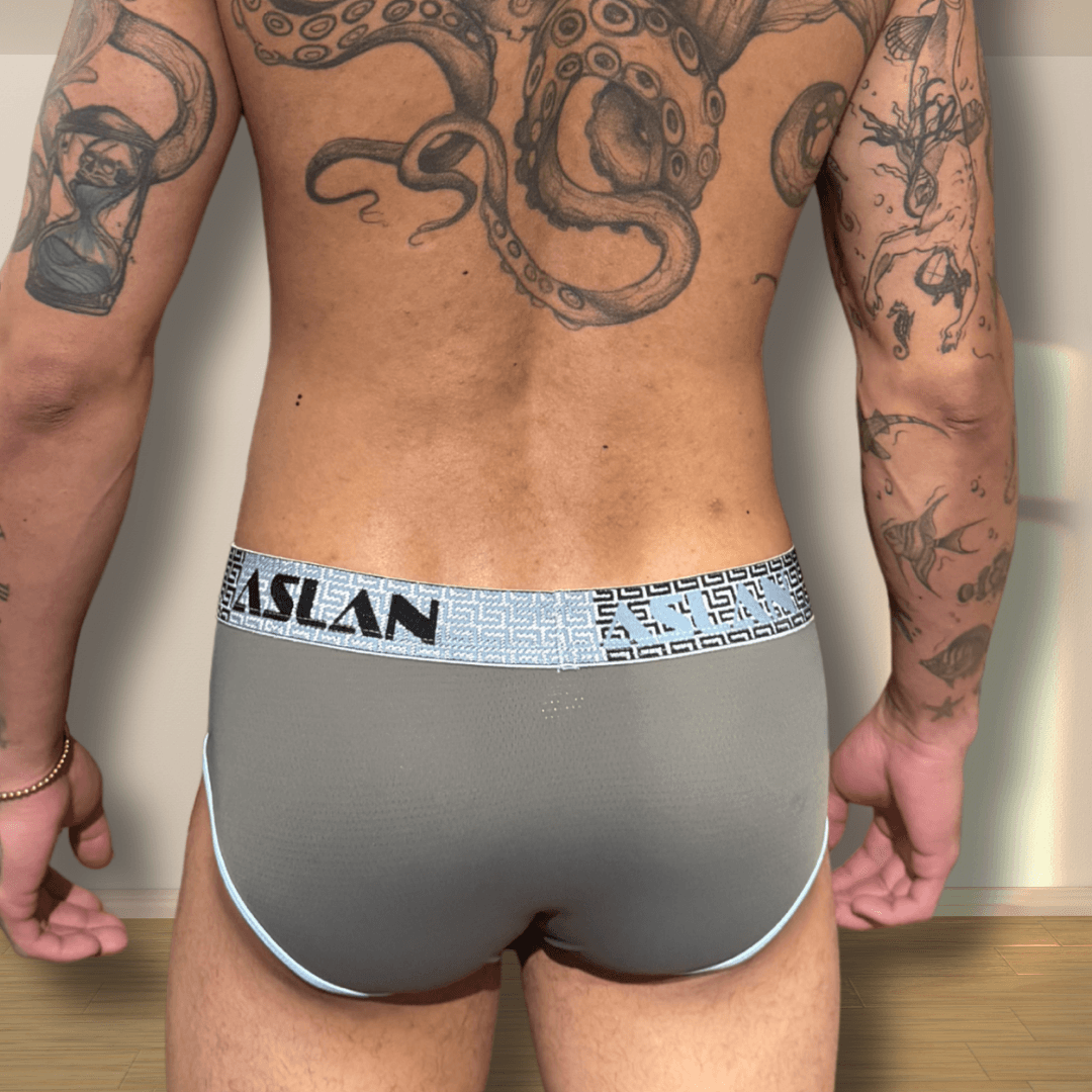 Cueca Verde line el Cinza e Preto Apolo - Imagem 2