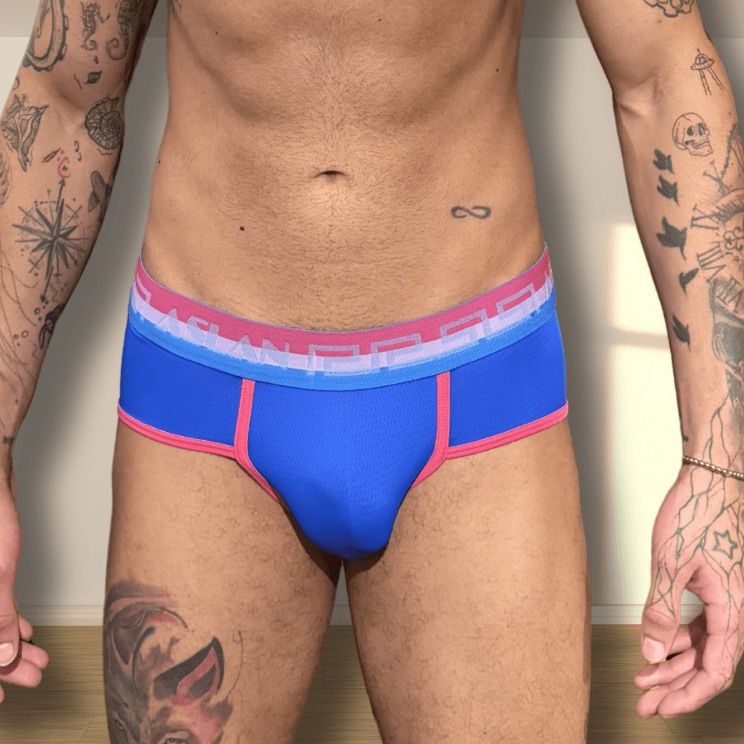 Cueca Azul line Rosa line Bi