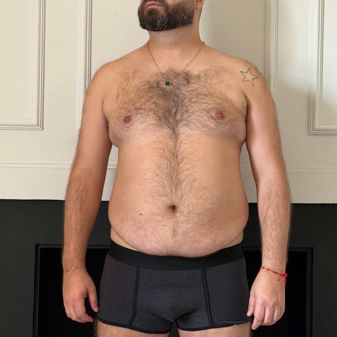 Cueca Boxer Grafite – Algodão