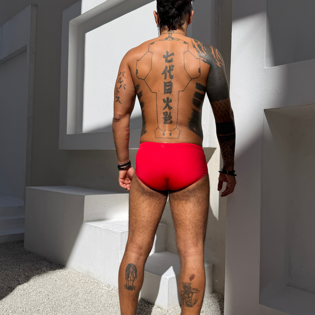 Sunga Marinheiro Vermelho line Preto - Imagem 2