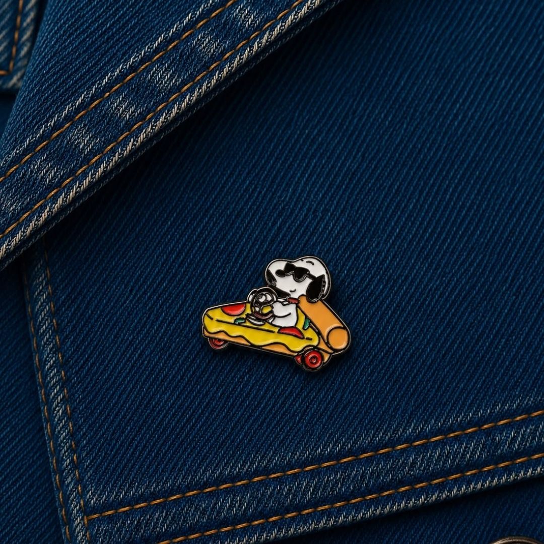 Pin Snoopy Pizza Car
