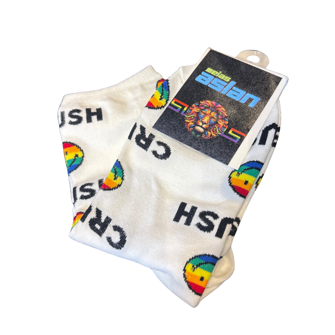 Meia Smile Pride Branca 33-39 - Imagem 2