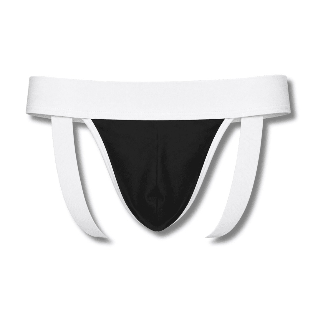 Jockstrap Branca Elastico Cintura Largo