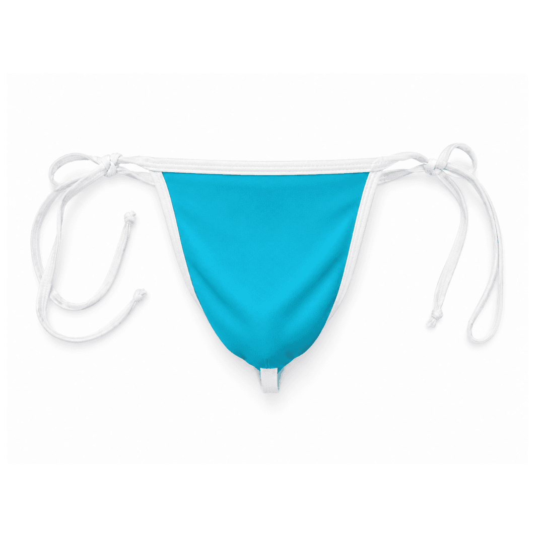 Thong Fio Azul Claro Line Branco