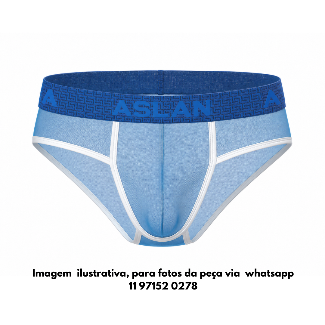 Cueca Azul Transparente Poseidon Slip