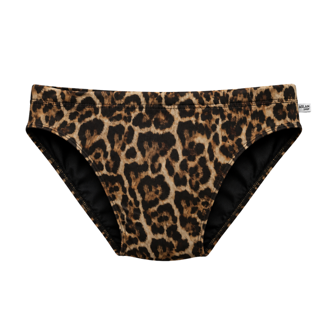 Sunga Slim Animal Print Aslan